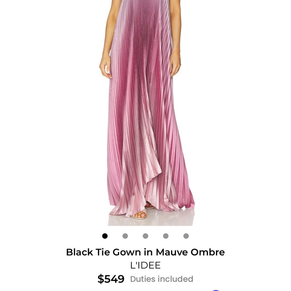 L'IDEE Mauve Ombre Maxi Skirt